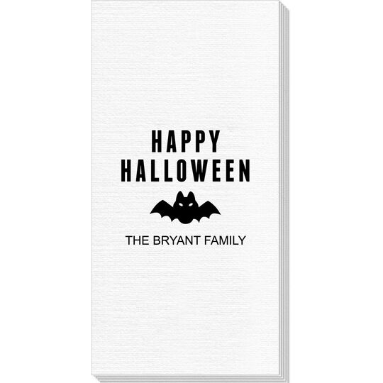 Happy Halloween Bat Deville Guest Towels